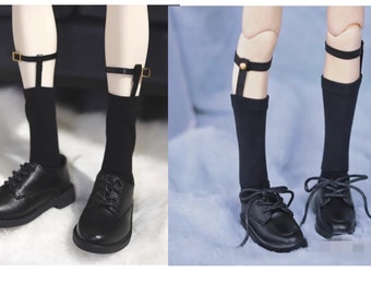 BJD Leather Buckle Suspenders Socks Stocking Doll Accessories SK28