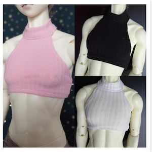 Stripe Tank Top Shirt for 1/6 1/4 ,1/3 DD BJD Doll Clothes Customized CWB271