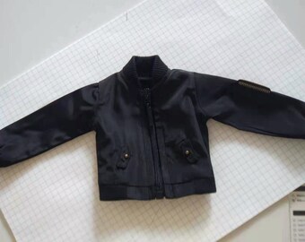 Cool Zipper Jacket for 1/6  1/4 msd,1/3 SD17 Uncle Customized Doll Clothes CMB259