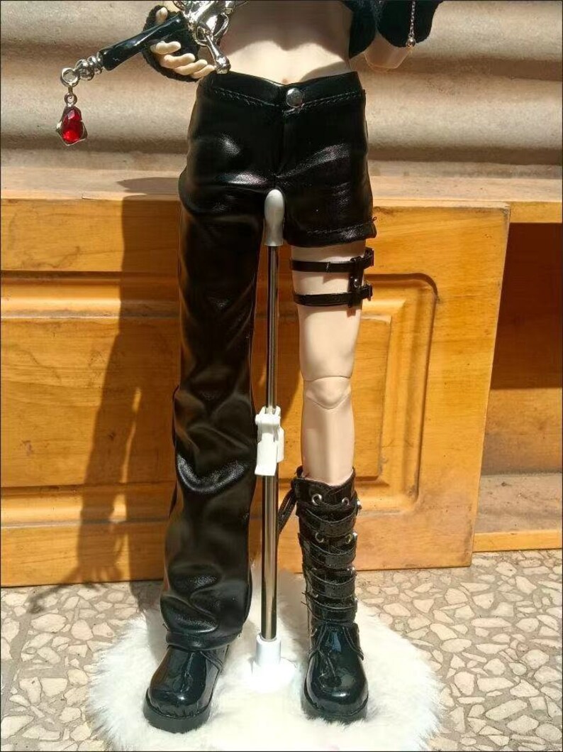 Hoodie & Leather Pants And Waffle For BJD 1/4 Doll Clothes W424 zdjęcie 3