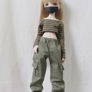 Cargo Pants for BJD 1/6 1/4 1/3 SD16 Custom BJD Doll Clothes CWB160 image 2