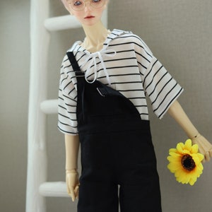 Stripe Navy Hoodie Shirt for 1/6 1/4 1/3 SD17 Uncle Doll Clothes Customized CMB228 zdjęcie 5