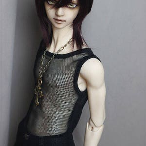 Bjd Cool Net T shirt for 1/6 yosd, 1/4 msd,1/3 SD17 Uncle Customized  Doll Clothes CMB57