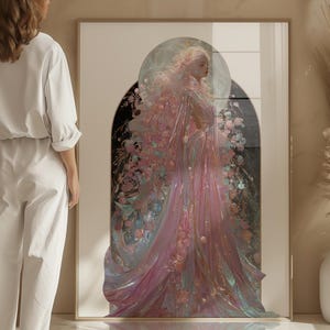Moon Goddess Art Print: Divine Feminine Celestial Decor