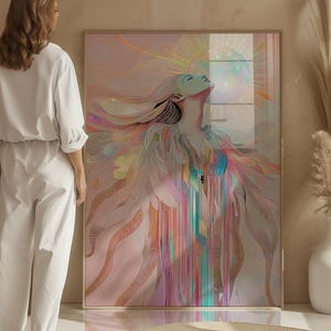 Sun Goddess Art Print: Divine Feminine Celestial Decor