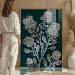 Banksia Wall Art -  Australian Native botanical artwork Print