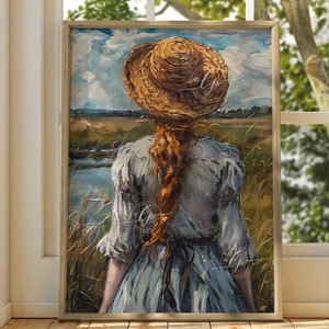 Anne of Green gables art print - Cottage-core Wall decor - Anne Shirley Kindred Spirits -Cottage-core Print - Anne Shirley Decor