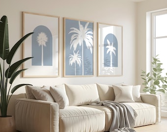 Coastal Wall Art Set of 3 Prints: Coastal Decor