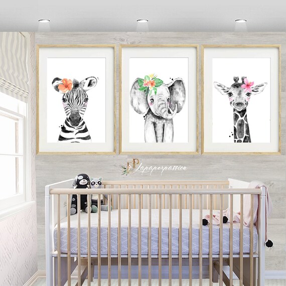 safari animal prints nursery