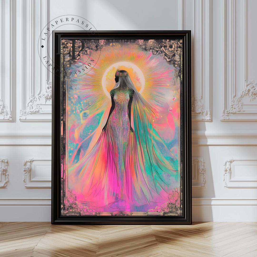 Divine Feminine Wall Art Print Celestial Woman Artwork Spiritual divine-feminine-wall-art-print-celestial-woman-artwork-spiritual