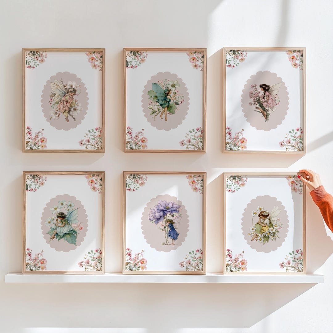 Fairy Art: Whimsical Nursery Wall Prints, Girl's Bedroom Decor - Etsy