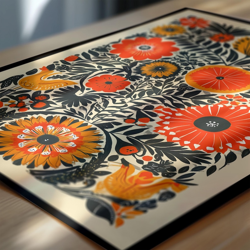 Mexicican Art Poster: Vintage Mexico Retro Folk Home Decor