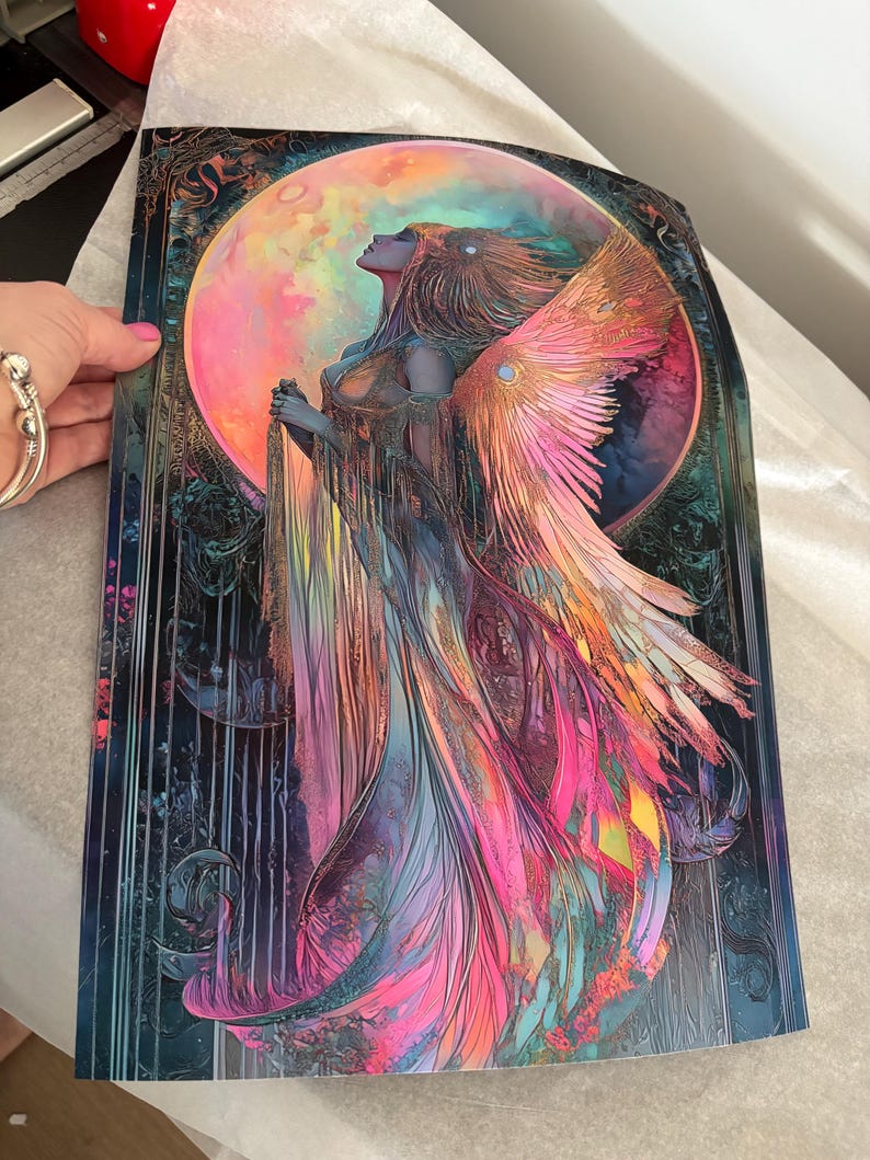 Moon Goddess Poster Art Print: Divine Feminine Celestial Decor - Etsy
