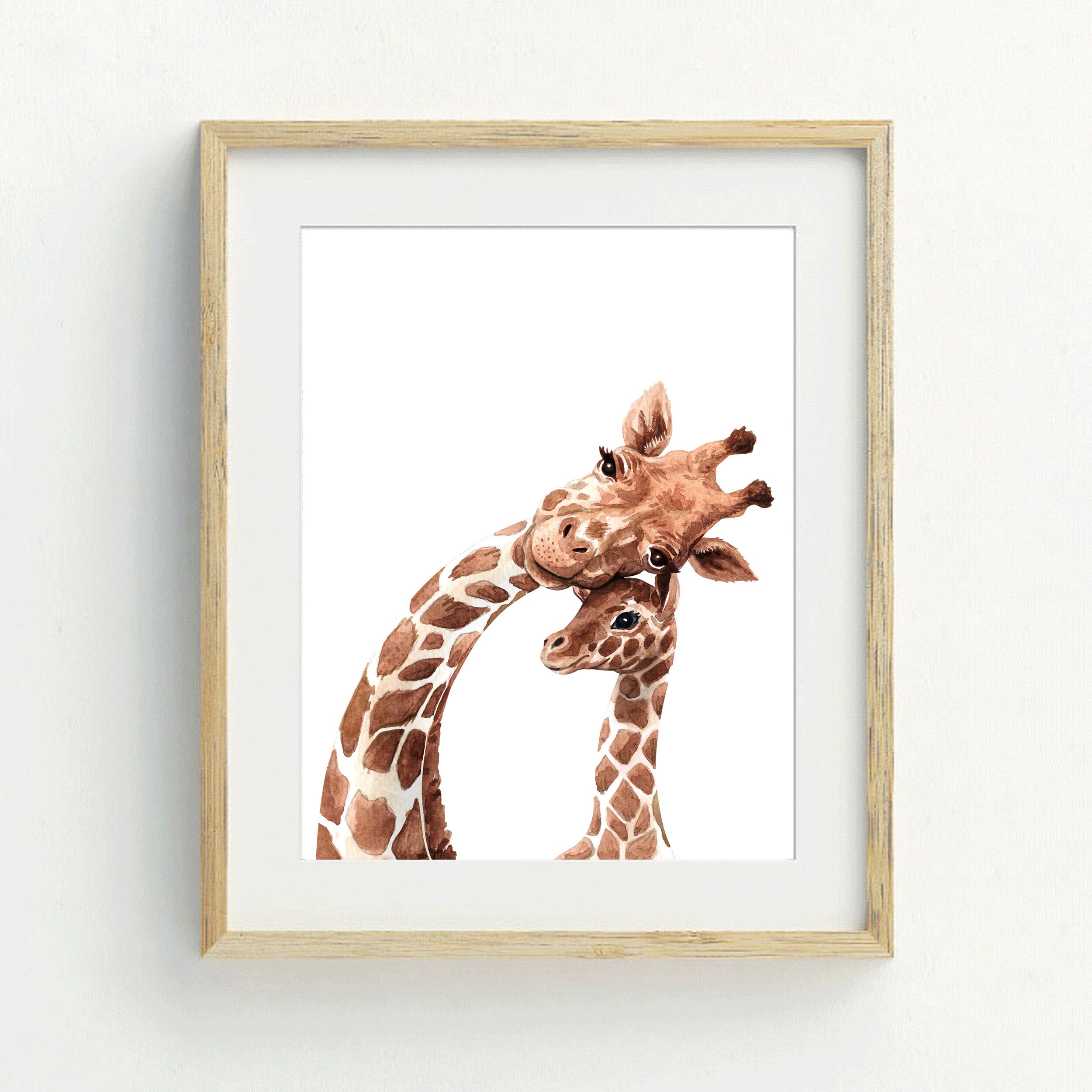 Printed Giraffe Print Giraffe Art Giraffe Animal Nursery Etsy Australia