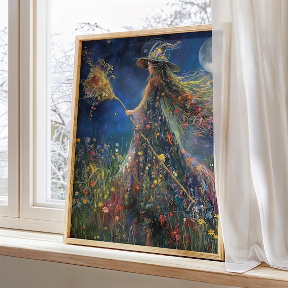 Witch Poster Art Print: Witchy Home Decor