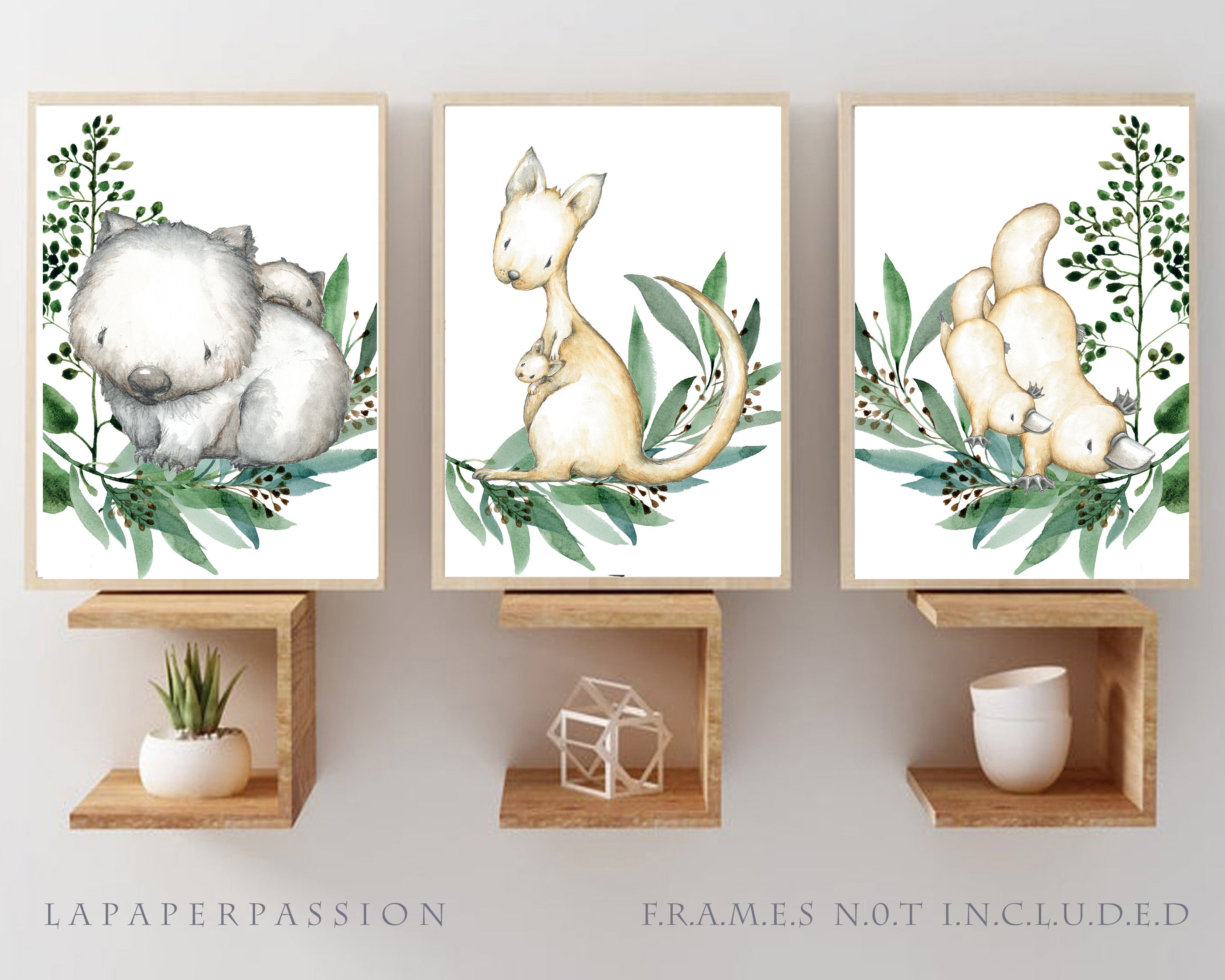 Printed Australian Animal Nursery Prints Australian Prints Etsy Canada
