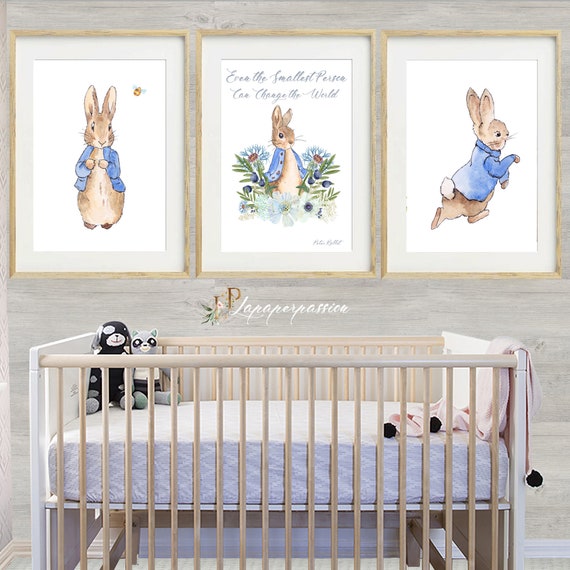 Printed Peter Rabbit Nursery Prints 