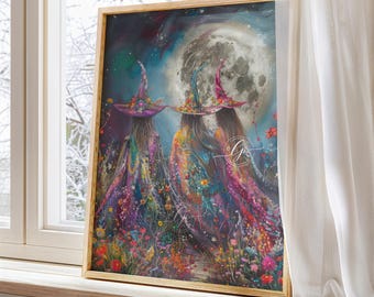 Witch Poster: Coven of witches witchy home decor