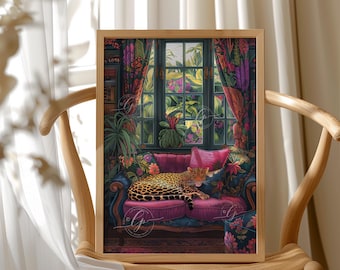 Leopard Print: Eclectic Maximalist Home Decor Wall Art