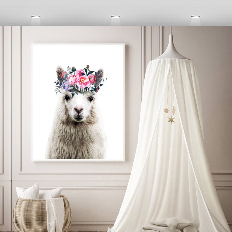 llama nursery art