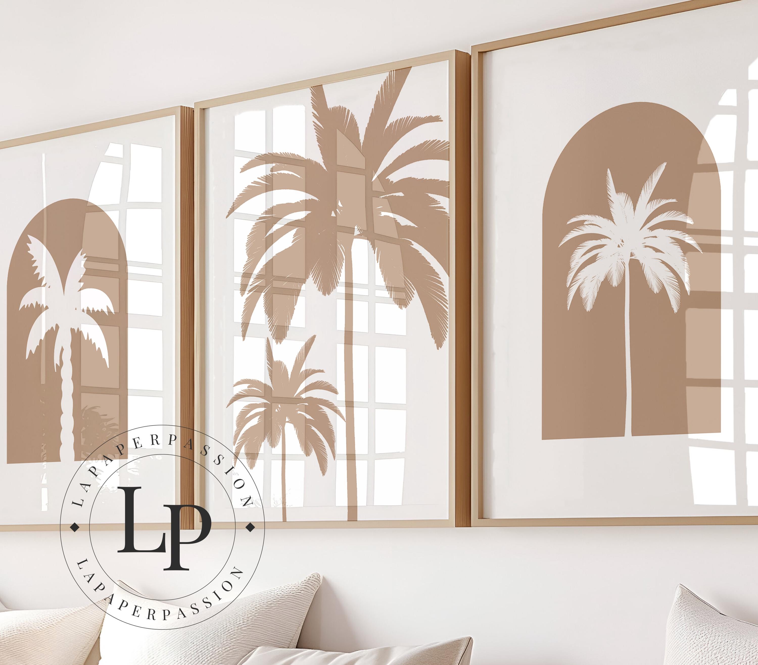 Palm Tree Art Print Set: Coastal Boho Wall Art, Beach House Decor - Etsy