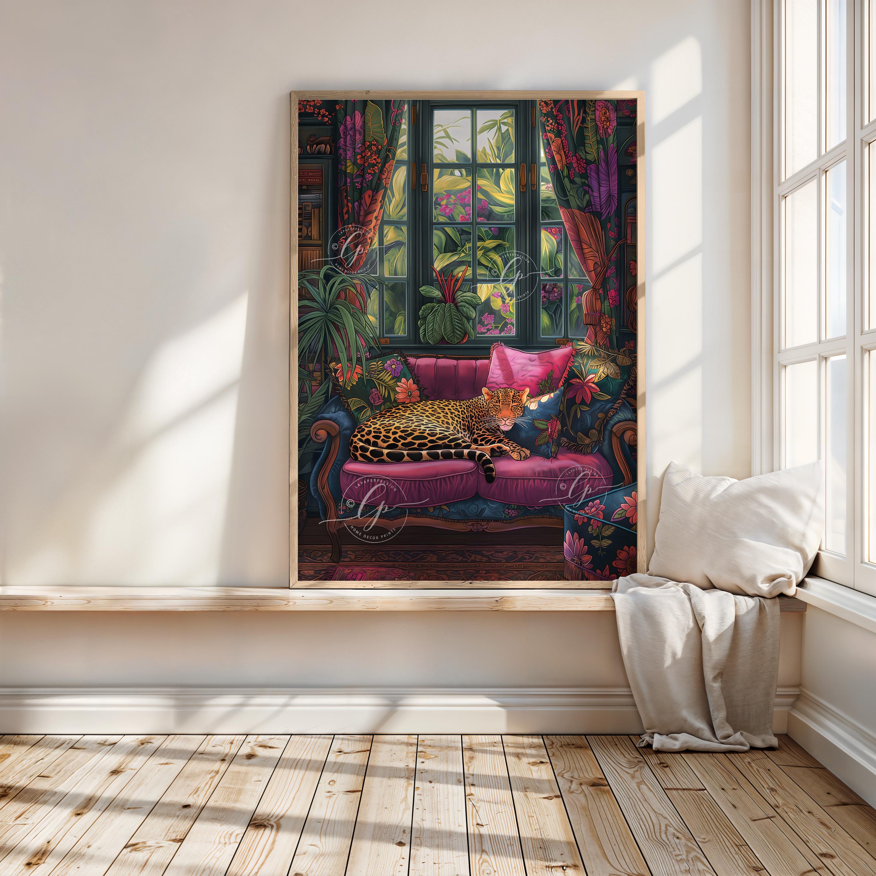 ヒョウ柄：折衷主義的なマキシマリストのホームデコレーション（アート