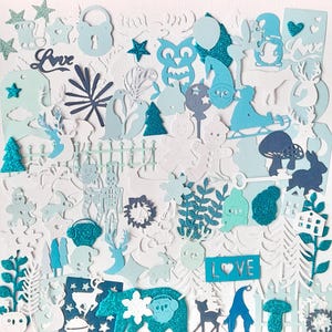 NAVIDAD - 75 recortes = ¡un viaje creativo a través de recortes encantados, para páginas de recortes que cuentan tus historias con magia!