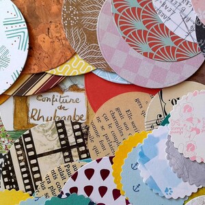 ROND, ROND GESCALLOPT - Hoe je creatief kunt blijven, zelfs als je geen inspiratie hebt: 200 stans-, bedrukte papier-, plakboek- en kaartmaskermaterialen