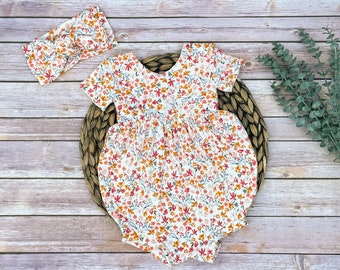 Spring Floral Bubble Romper, Baby Girl Romper, Baby Bubble Romper, Birthday Outfit, Girls Shorts Romper, Romper Bubble, Summer Romper