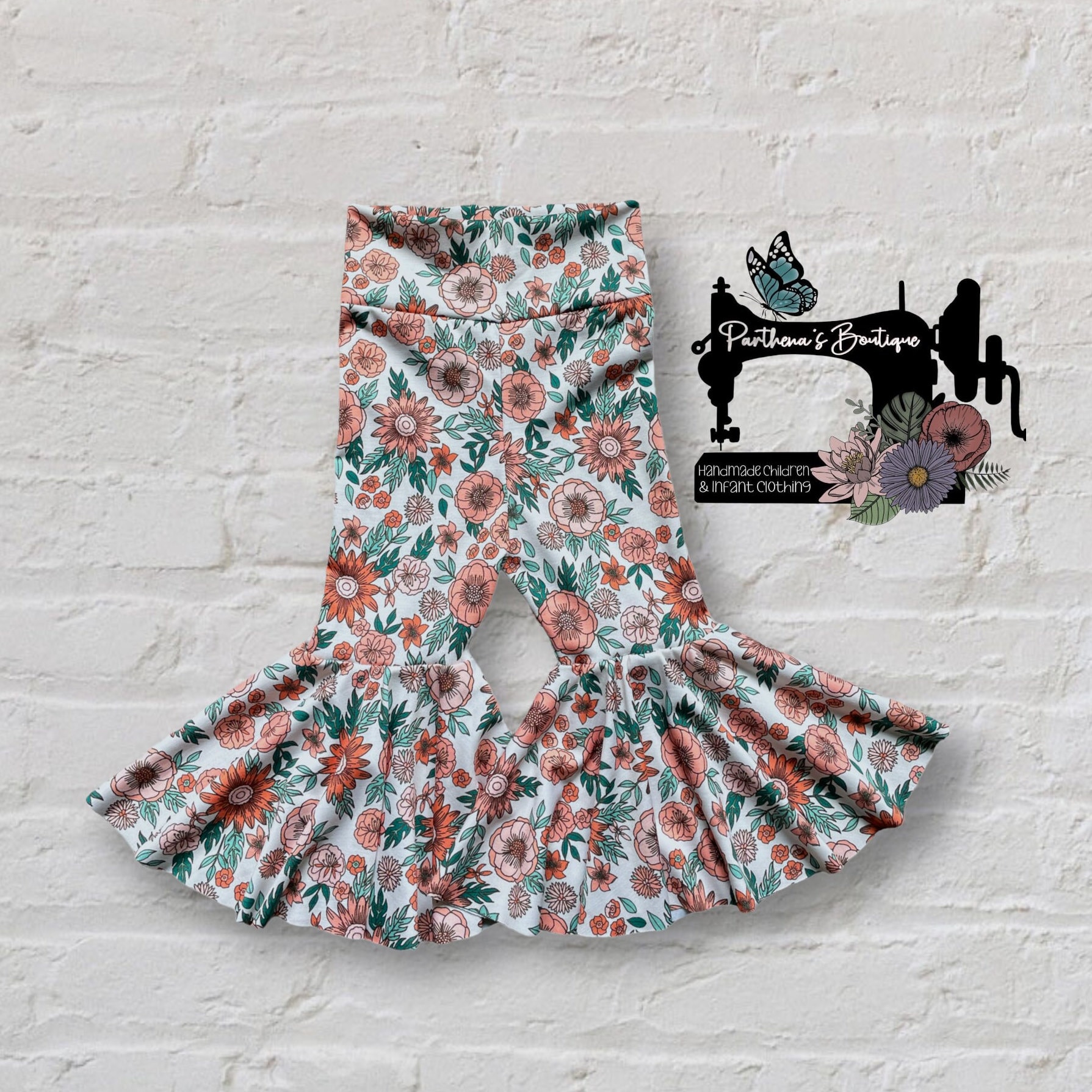 Floral Bell Bottoms: Boho Hippie Style Flared Pants