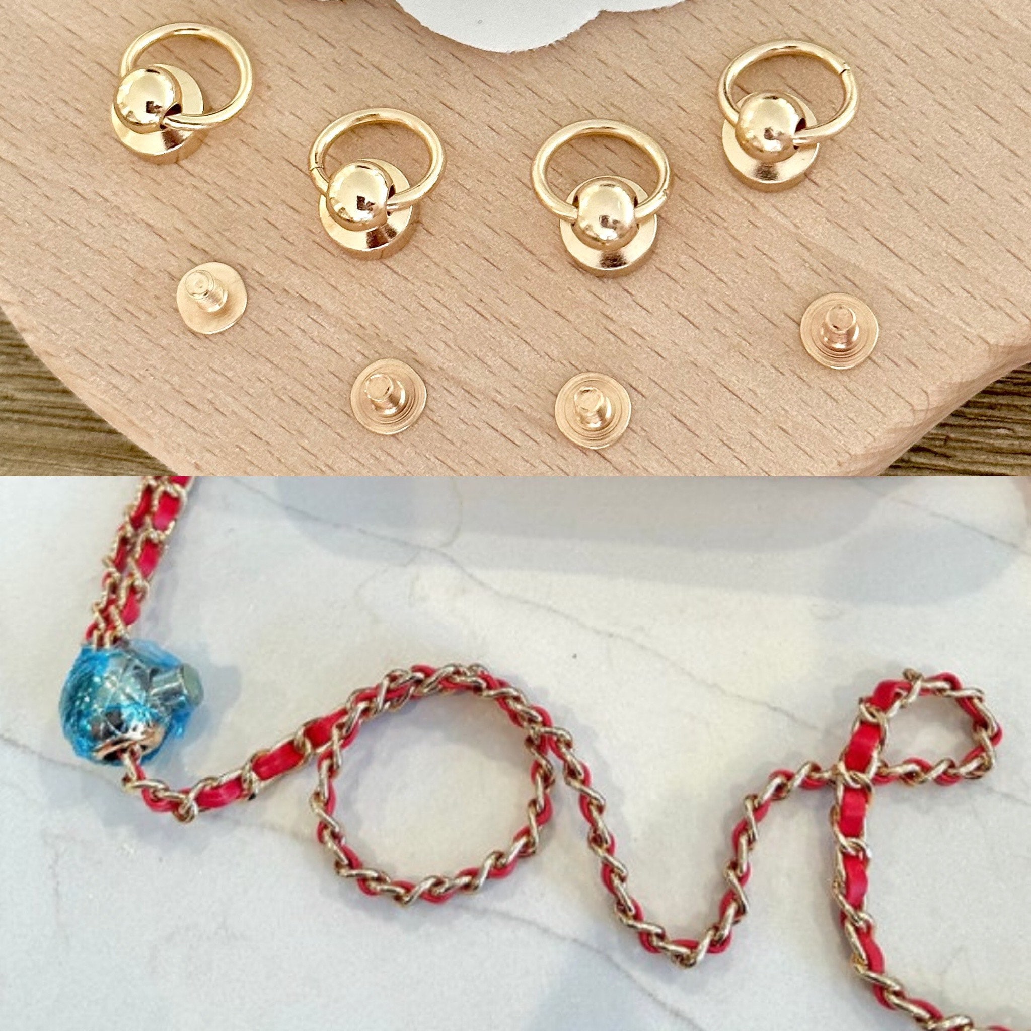 Adjustable Ball Chain Leather Strap - Etsy