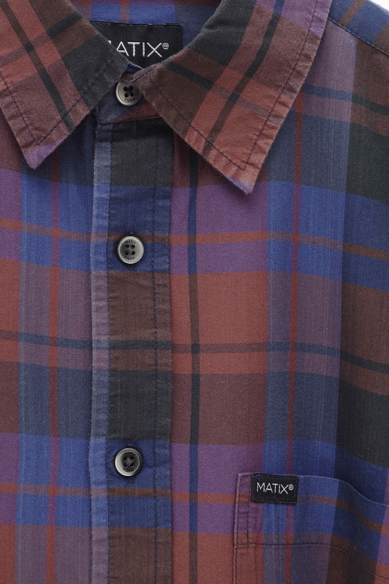 Lumberjack Tee Grunge Shirt Blue Button Downs Skater Shirts Long Sleeve Button Ups Trending Hipster Shirts BLACK RED BLUE Plaid Shirt