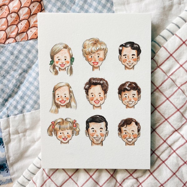 The Brady Bunch illustration, the Brady bunch artwork