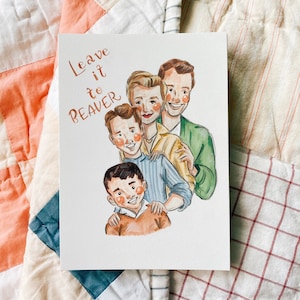 Leave It To Beaver illustration, Leave It To Beaver art,