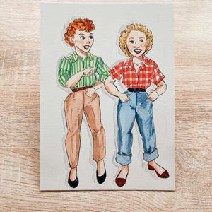 I Love Lucy illustration, i love lucy art, i love lucy drawing, I love lucy painting