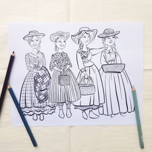 Little Women Downloadable Coloring Page
