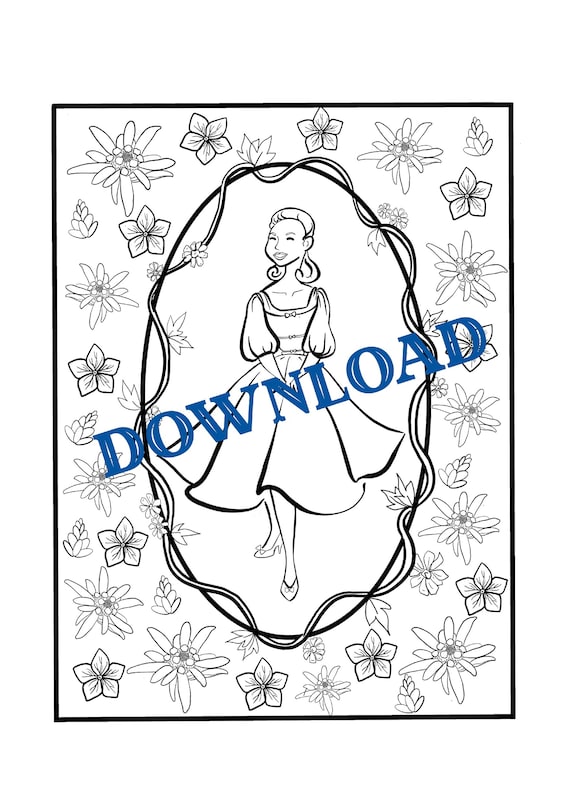 The Sound of Music Coloring Page Download Etsy