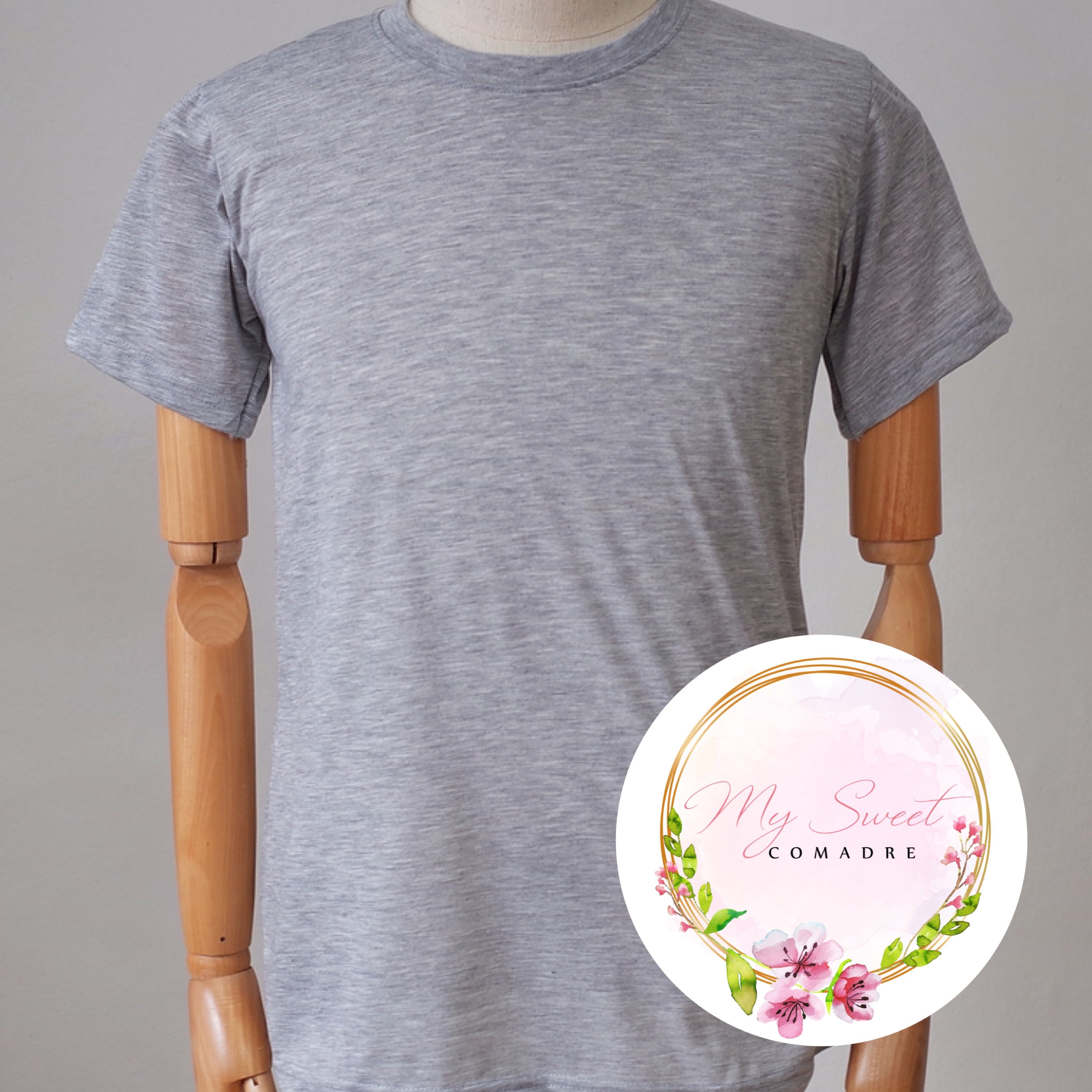 Gray sublimation shirt / 100 polyester/ soft cotton feel Etsy