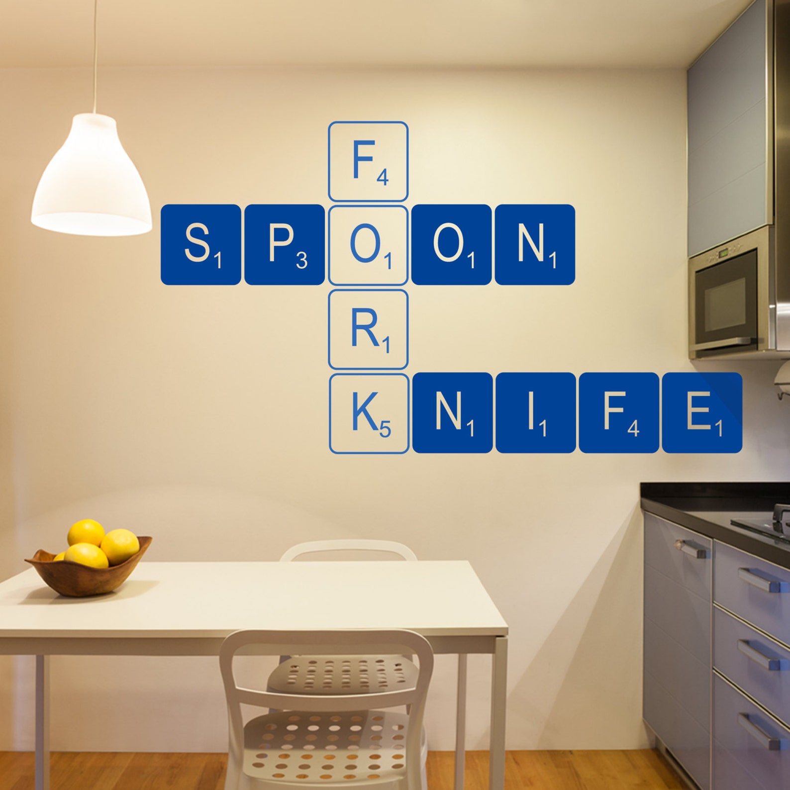 Large Personalised Letter Tile Wall Stickers - Etsy