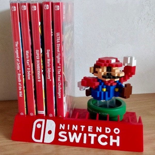 Nintendo Switch Game Holder Display 3D Printed in High Quality