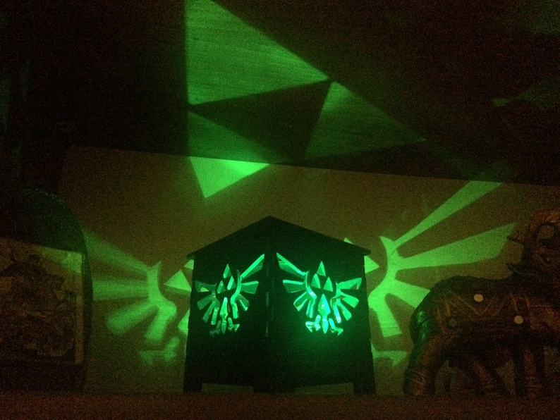 The Legends of Zelda Wooden Lantern Zelda Lightbox Video Etsy