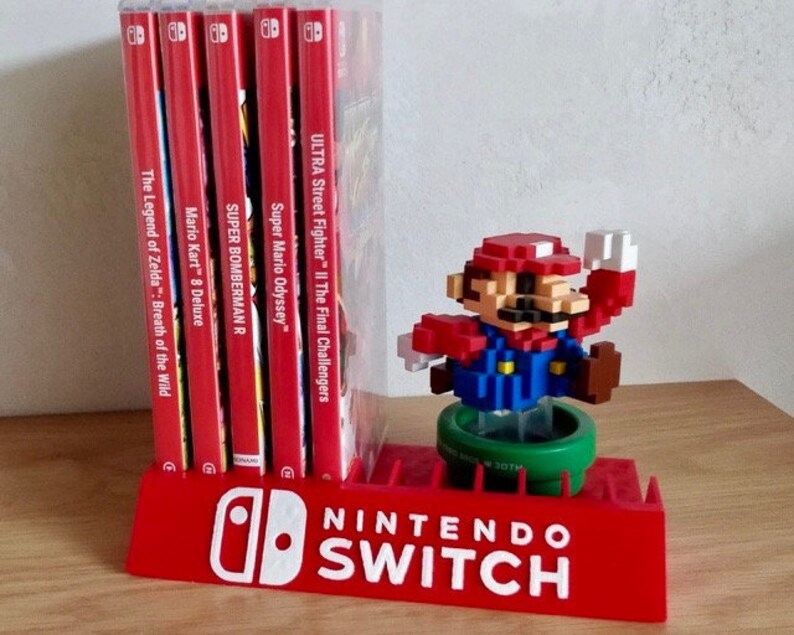 Nintendo Switch Game Holder Display 3D Printed in High Quality Etsy
