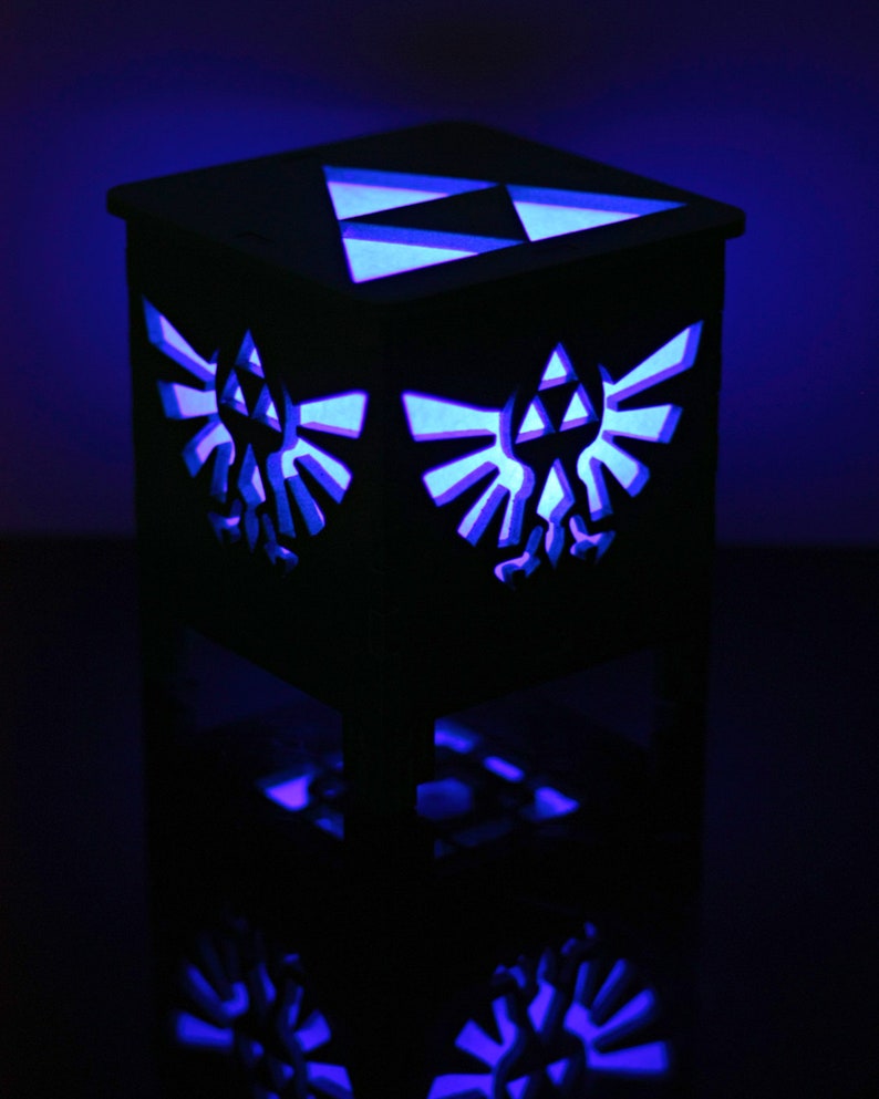 The Legends of Zelda Wooden Lantern Zelda Lightbox Video Etsy