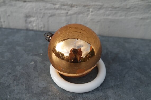 Lot De 9 Boules De Noël En Verre Mercurisé Vert Orange Jaune Vintage 60s