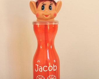 Personalised Naughty Elf Water Bottle