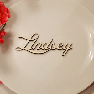 Personalised wedding place name settings (Packs of 10)