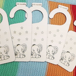 Baby Wardrobe Dividers, Baby clothing Organiser, Set of 5, New Born Gift.