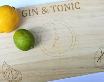 G&T Time Wooden Chopping Board.