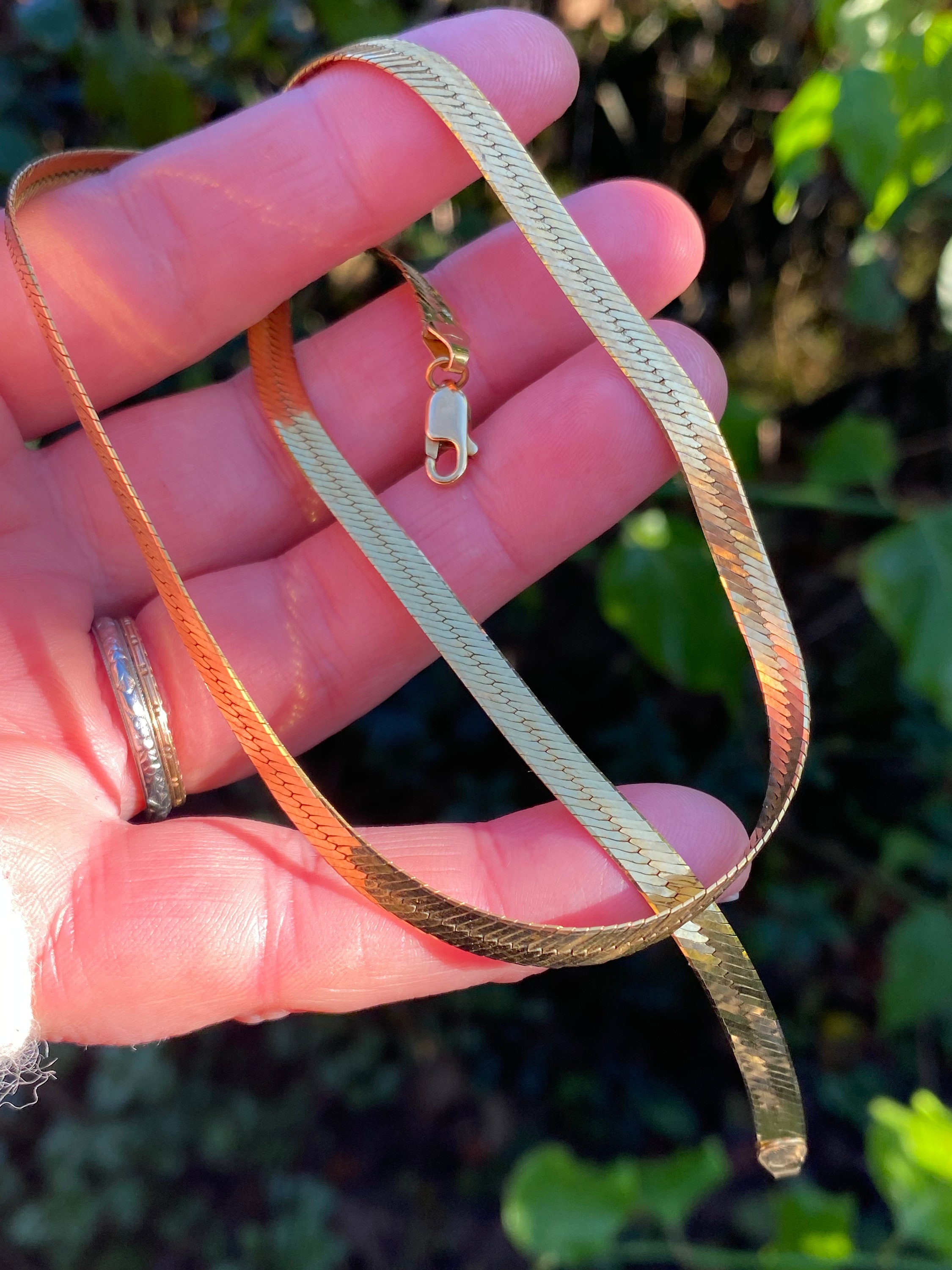 925 Silver Tri-Color Yellow Rose Gold Plated Twisted Braided