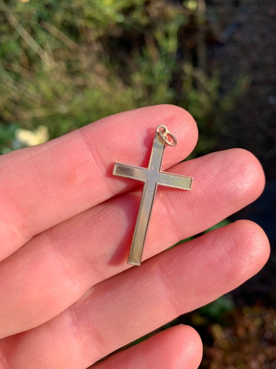 Antique Vintage 9ct Gold Cross Crucifix 